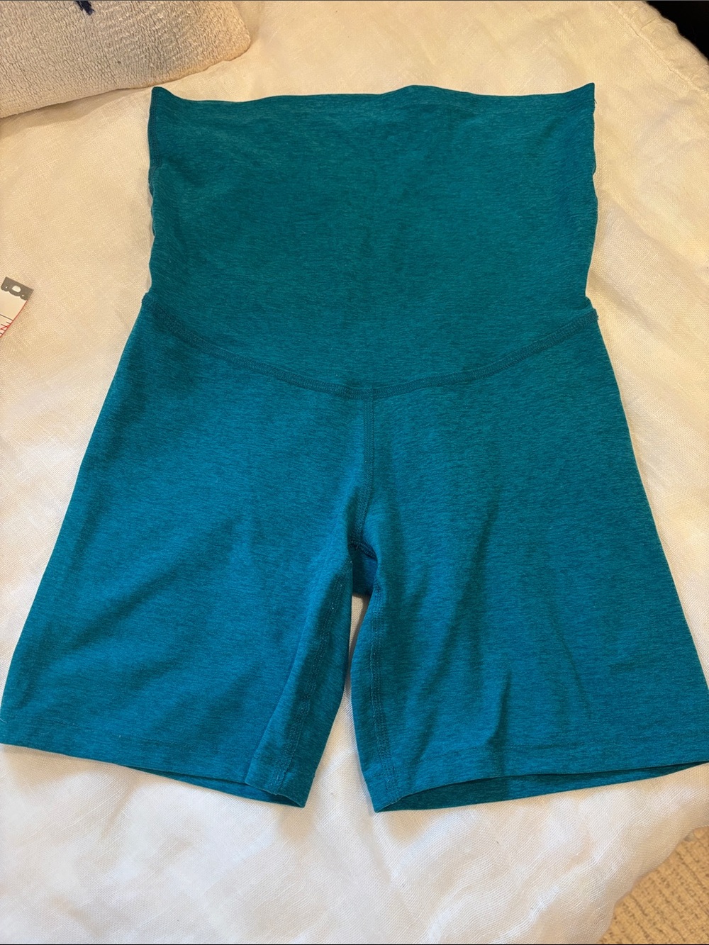 Beyond the Bump Teal Maternity Bike Shorts